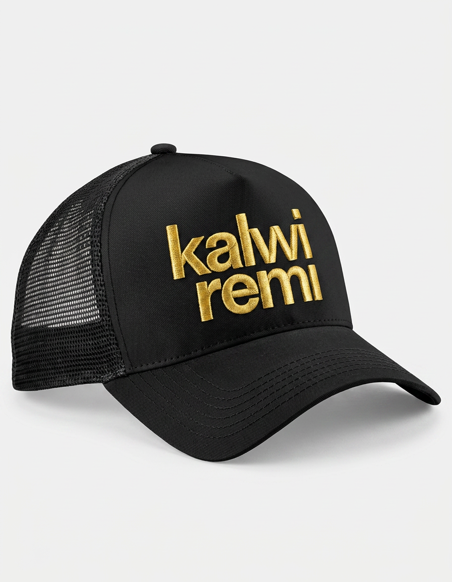 Czapka z haftowanym logo Kalwi & Remi